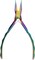 The Beadsmith Chroma Series Flat Nose Pliers, 5.5" (140mm) with Hardened Stainless-steel Head, Rainbow Titanium Coating, Contoured Comfort Grip Handle and Double-leaf Spring, Tool for Jewelry Making
